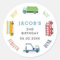 Beep screech woo blue birthday party