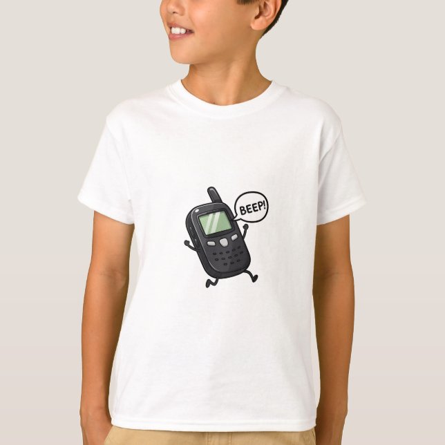 Beeping Retro Mobile Phone Kids T-Shirt (Front)