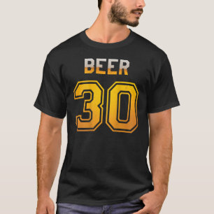 Beer 30 Baseball Style Jersey Uniform T-Shirt