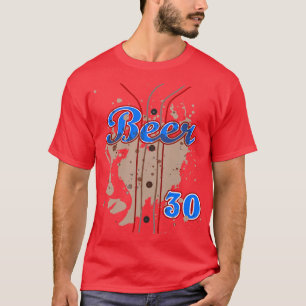 BEER 30 Beer Drinker Halloween Costume Tailgate Pa T-Shirt