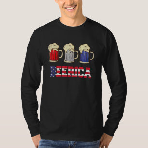 Beer 4th Of July Independence Day America Red Whit T-Shirt