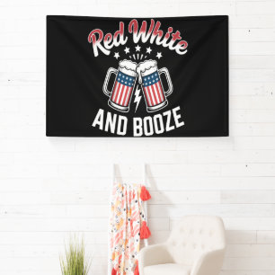 Beer 4th Of July , Patriotic Party Banner