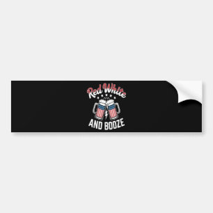 Beer 4th Of July , Patriotic Party Bumper Sticker