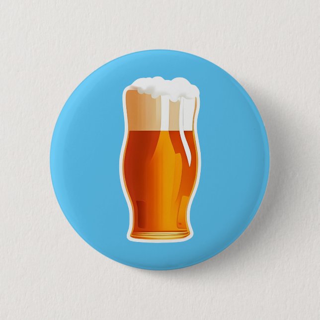 Beer 6 Cm Round Badge (Front)