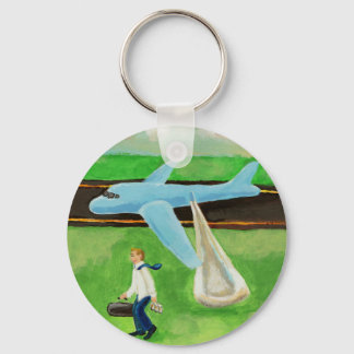Beer, a Big Slide, and my Dignity - quitting plane Key Ring