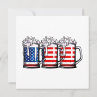 Beer American Flag 4th of July Men Women Merica Dr