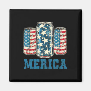 Beer American Flag Funny 4th Of July Merica Usa Dr Magnet