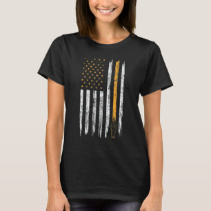 Beer American Flag Usa 4th July T-Shirt