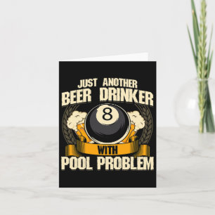 Beer &amp; Billiards For Pool Hall Pub With Mugs & Card