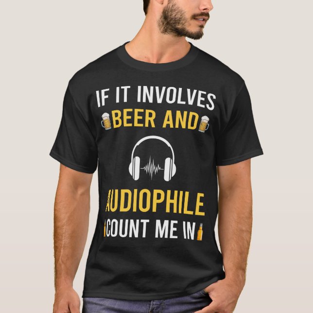 Beer And Audiophile T-Shirt (Front)