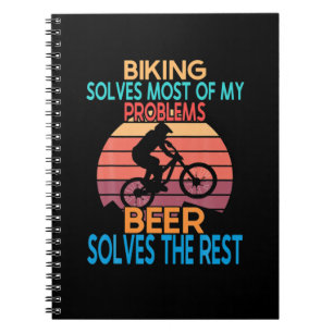 Beer And Biking Birthday Notebook