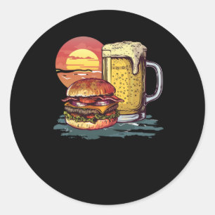 Beer And Burgers Sticker