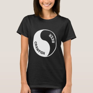 Beer And Crawfish Graphic Design T-Shirt