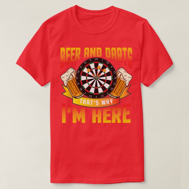 Beer and Darts 1 T-Shirt (Design Front)