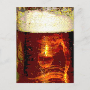Beer and Foam Postcard