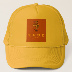 Beer and hot dogs true love trucker hat