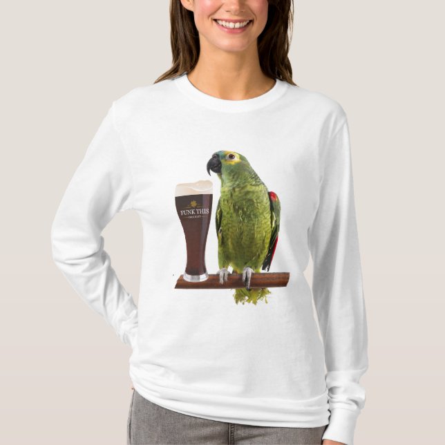Beer and Parrot T-Shirt (Front)
