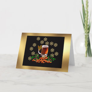 Beer and Peanuts Holiday Card