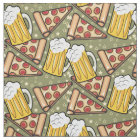 Beer and Pizza Graphic Pattern