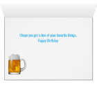 Beer and Pretzels Birthday Card