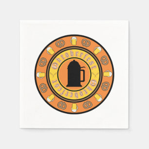 Beer and Pretzels Napkin