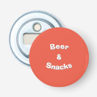 Beer and Snacks customisable slogan