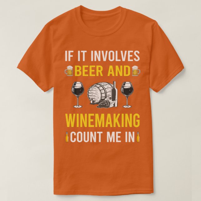 Beer And Winemaking Winemaker T-Shirt (Design Front)