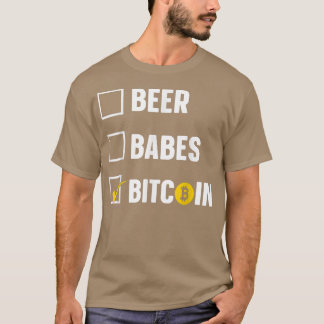 Beer Babes Bitcoin BTC  T-Shirt