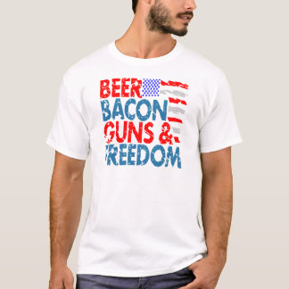 Beer Bacon Guns & Freedom T-Shirt