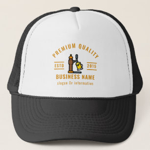 Beer bartender Professional   Elegant Gold Trucker Hat