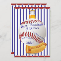 Beer Baseball and Babies Daddy Baby Shower