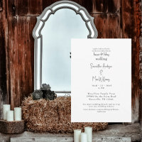 Beer & BBQ Wedding Invitation