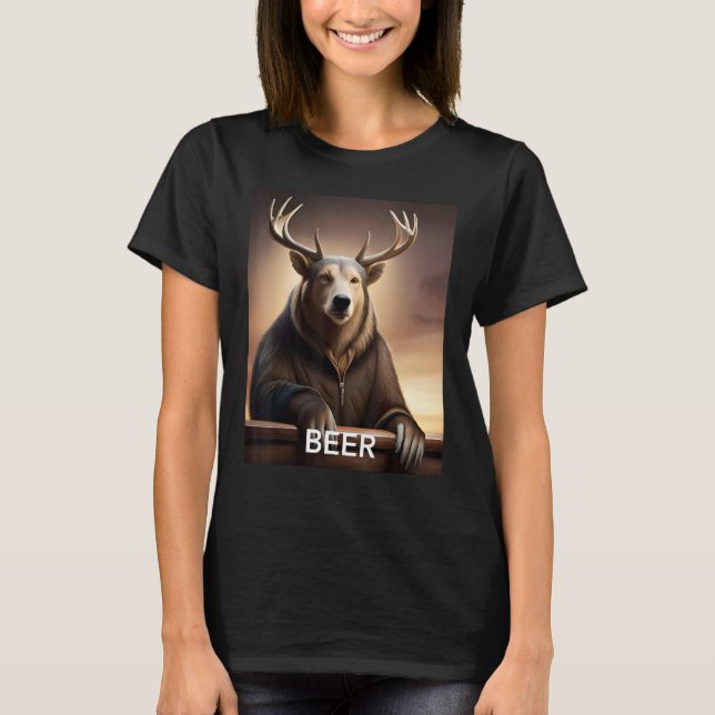 Beer Bear Deer T-Shirt (Front)