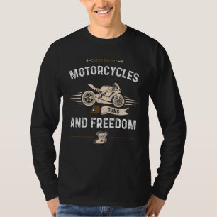 Beer Beer Bacon Motorcycles Guns and Freedom Motor T-Shirt