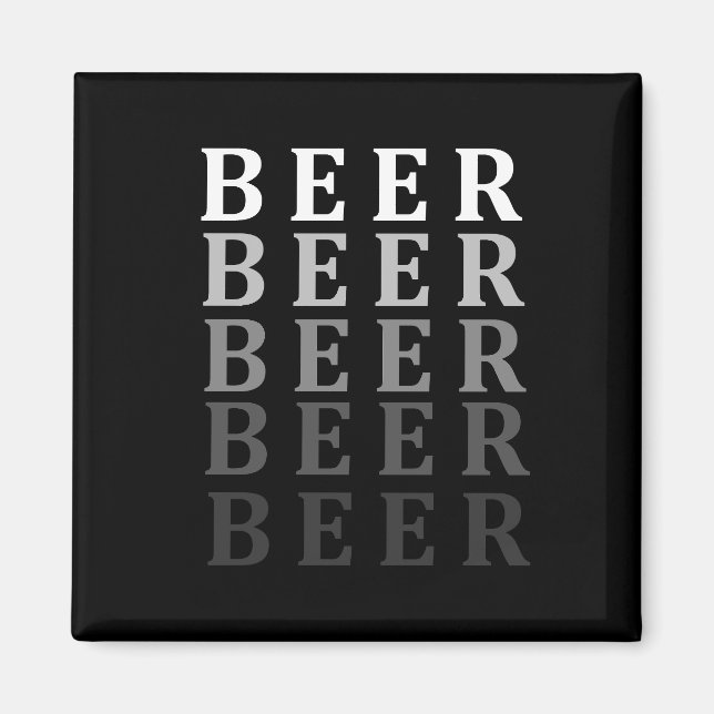 Beer, beer lovers design magnet (Front)