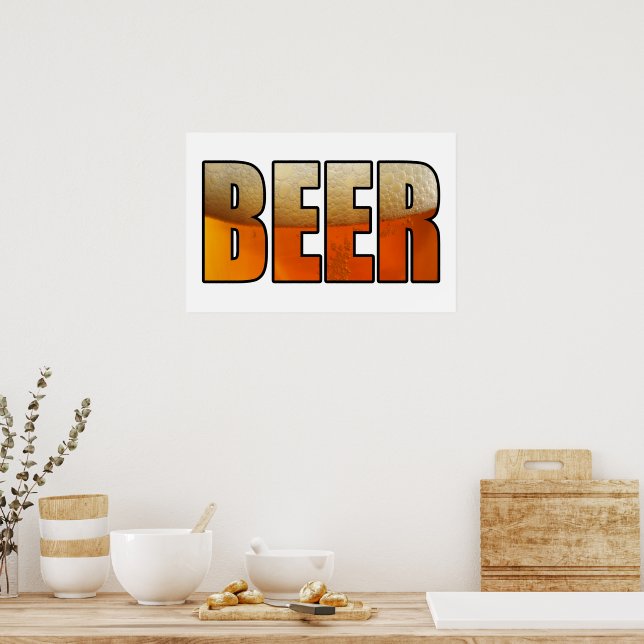 Beer, Beer lovers Poster (Kitchen)