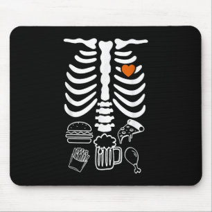 Beer Belly & Baby Skeleton Pregnancy Couples H Mouse Pad