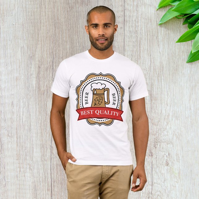 Beer Best Quality Craft Brew Badge T-Shirt (Creator Uploaded)