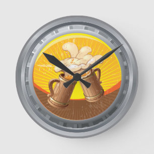 Beer Bier Bottle Cap Wall Clock