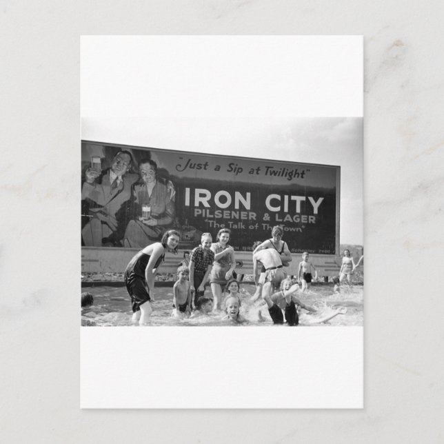 Beer Billboard, 1938 Postcard (Front)