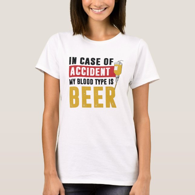 Beer blood type T-Shirt (Front)