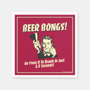 Beer Bongs: Go From 0 To Drunk In 3.5 Napkin