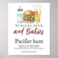 Beer & Bottle Pacifier hunt baby shower game