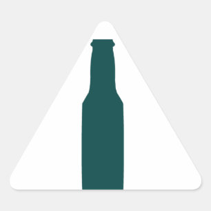 Beer Bottle Triangle Sticker
