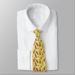 Beer Bottles Illustrations Golden Yellow Patterned Tie<br><div class="desc">Whether you sell beer or just love drinking it,  show off your passion for this beverage with this illustrated necktie. The patterned tie has illustrations of beer bottles set against a golden yellow background accented with cream coloured sudsy bubbles.</div>