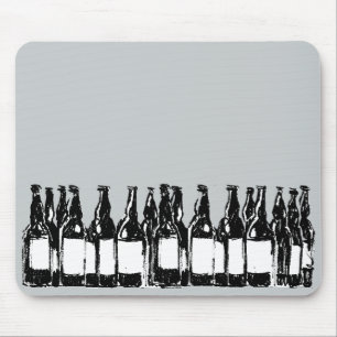 beer bottles mouse pad