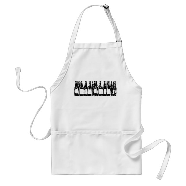 beer bottles standard apron (Front)