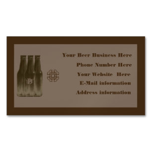 Beer Brew Business Card Magnet 1