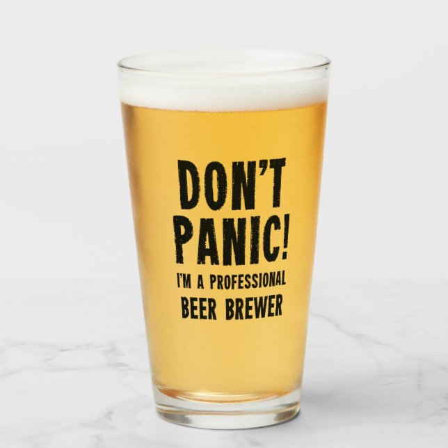 Beer Brewer Glass (Front Filled)