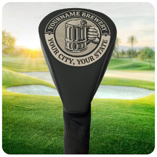 Beer Brewing Personalised NAME Brewery Big Mug  Golf Head Cover